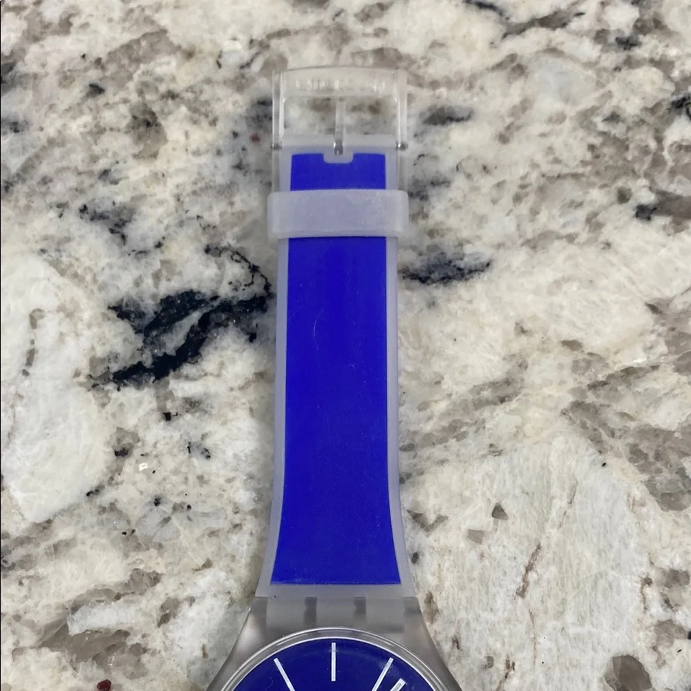 Swatch Blue and Gray Wearable Watch - Picture 4 of 5